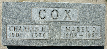 COX, MABEL O. - Winnebago County, Iowa | MABEL O. COX 