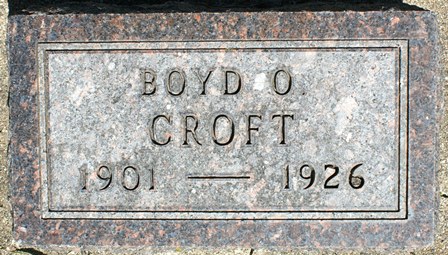 CROFT, BOYD O. - Winnebago County, Iowa | BOYD O. CROFT 