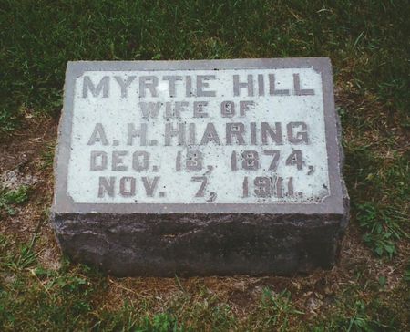 HIARING, MYRTIE M. - Winnebago County, Iowa | MYRTIE M. HIARING 