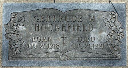 HODNEFIELD, GERTRUDE M. - Winnebago County, Iowa | GERTRUDE M. HODNEFIELD 