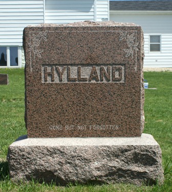 HYLLAND, FAMILY MONUMENT - Winnebago County, Iowa | FAMILY MONUMENT HYLLAND 