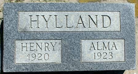 HYLLAND, ALMA - Winnebago County, Iowa | ALMA HYLLAND 