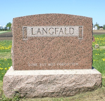 LANGFALD, FAMILY MONUMENT - Winnebago County, Iowa | FAMILY MONUMENT LANGFALD 