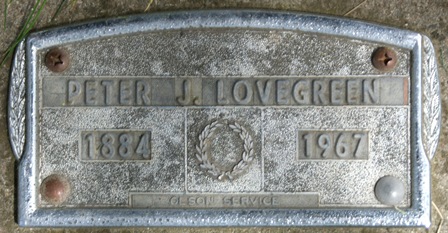 LOVEGREEN, PETER J. - Winnebago County, Iowa | PETER J. LOVEGREEN 