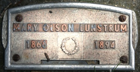 OLSON LUNDSTRUM, MARY - Winnebago County, Iowa | MARY OLSON LUNDSTRUM 