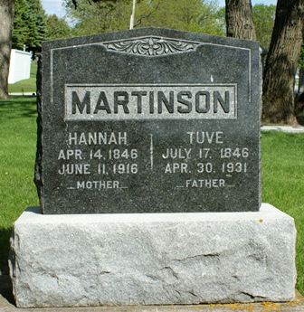 ANDERSON MARTINSON, HANNAH - Winnebago County, Iowa | HANNAH ANDERSON MARTINSON 