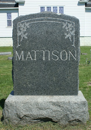 MATTISON, FAMILY MONUMENT - Winnebago County, Iowa | FAMILY MONUMENT MATTISON 
