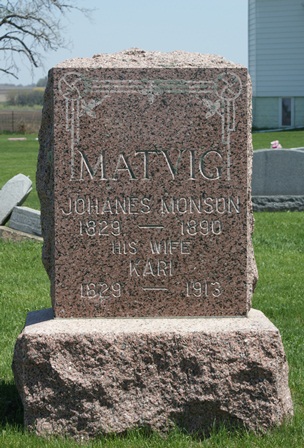 MATVIG, JOHANES MONSON - Winnebago County, Iowa | JOHANES MONSON MATVIG 