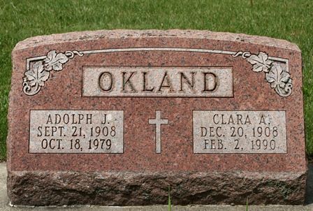 OKLAND, CLARA A. - Winnebago County, Iowa | CLARA A. OKLAND 