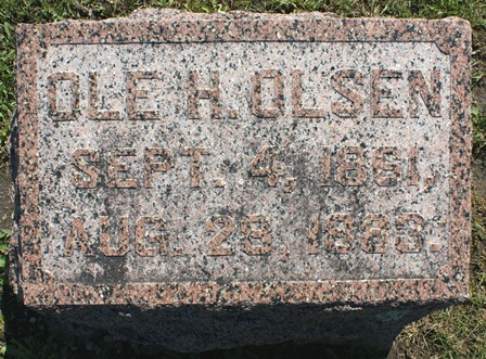 OLSEN, OLE H. - Winnebago County, Iowa | OLE H. OLSEN 