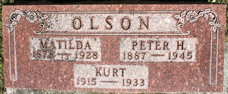 OLSON, MATILDA - Winnebago County, Iowa | MATILDA OLSON 