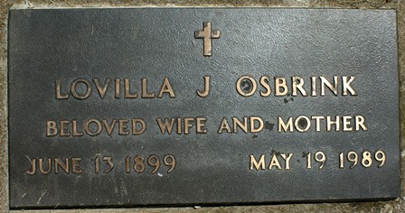 HARSTEDT OSBRINK, LOVILLA J. - Winnebago County, Iowa | LOVILLA J. HARSTEDT OSBRINK 