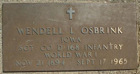 OSBRINK, WENDELL L. - Winnebago County, Iowa | WENDELL L. OSBRINK 