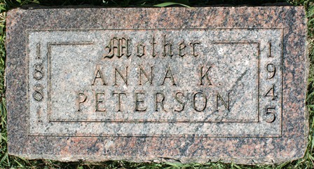 PETERSON, ANNA K. - Winnebago County, Iowa | ANNA K. PETERSON 