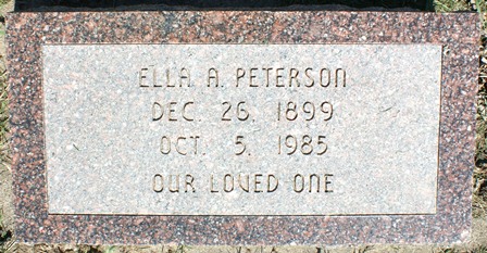 PETERSON, ELLA A. - Winnebago County, Iowa | ELLA A. PETERSON 
