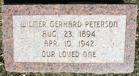 PETERSON, WILMER GERHARD - Winnebago County, Iowa | WILMER GERHARD PETERSON 