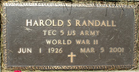 RANDALL, HAROLD S. - Winnebago County, Iowa | HAROLD S. RANDALL 