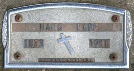 RAPP, HANS - Winnebago County, Iowa | HANS RAPP 
