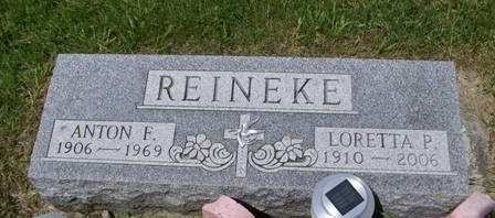 OLBERDING REINEKE, LORETTA P. - Winnebago County, Iowa | LORETTA P. OLBERDING REINEKE 