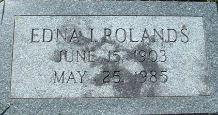 ROLANDS, EDNA I - Winnebago County, Iowa | EDNA I ROLANDS 