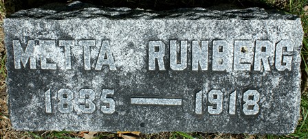 RUNBERG, METTA - Winnebago County, Iowa | METTA RUNBERG 