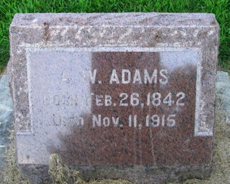 ADAMS, A. W. - Winneshiek County, Iowa | A. W. ADAMS 