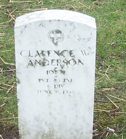 ANDERSON, CLARENCE W. - Winneshiek County, Iowa | CLARENCE W. ANDERSON 