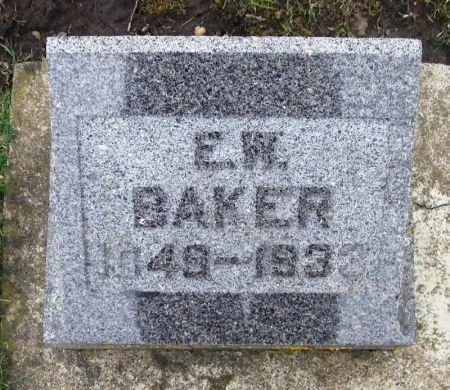 BAKER, E. W. - Winneshiek County, Iowa | E. W. BAKER 