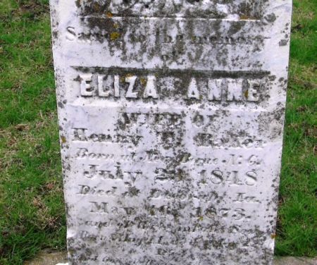 BAKER, ELIZA ANNE - Winneshiek County, Iowa | ELIZA ANNE BAKER 