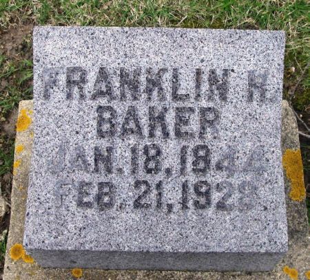 BAKER, FRANKLIN H. - Winneshiek County, Iowa | FRANKLIN H. BAKER 