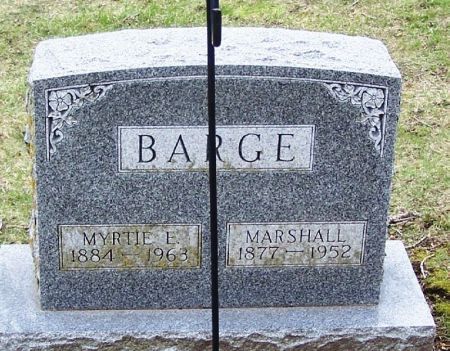 BARGE, MYRTIE E. - Winneshiek County, Iowa | MYRTIE E. BARGE 