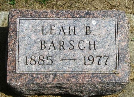 BARSCH, LEAH B. - Winneshiek County, Iowa | LEAH B. BARSCH 