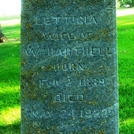 BARTHELL, LETTICIA - Winneshiek County, Iowa | LETTICIA BARTHELL 