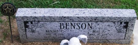 BENSON, BENNIE C. - Winneshiek County, Iowa | BENNIE C. BENSON 