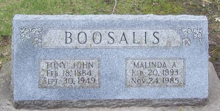 BOOSALIS, TONY JOHN - Winneshiek County, Iowa | TONY JOHN BOOSALIS 
