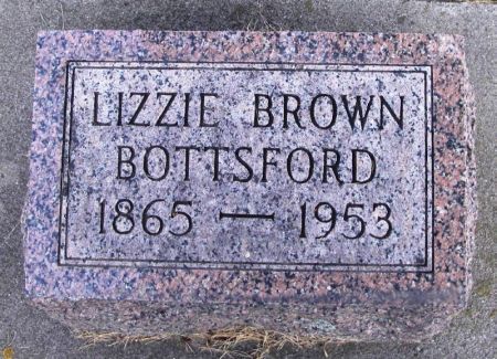 BROWN BOTTSFORD, LIZZIE - Winneshiek County, Iowa | LIZZIE BROWN BOTTSFORD 