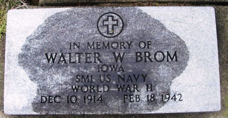 BROM, WALTER W. - Winneshiek County, Iowa | WALTER W. BROM 