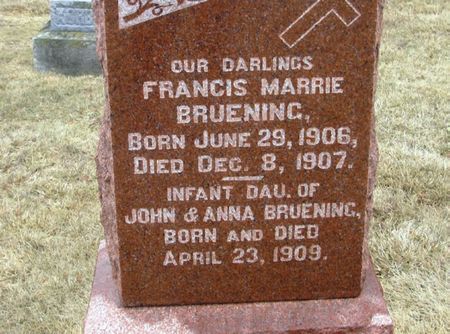 BRUENING, FRANCIS MARRIE - Winneshiek County, Iowa | FRANCIS MARRIE BRUENING 