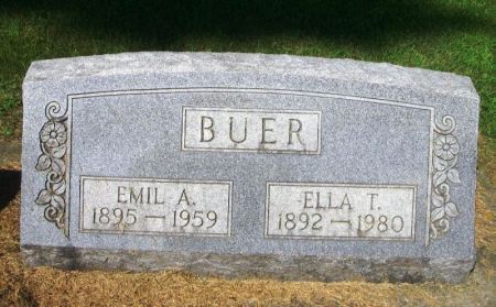 BUER, ELLA T. - Winneshiek County, Iowa | ELLA T. BUER 