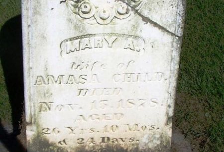 CHILD, MARY A. - Winneshiek County, Iowa | MARY A. CHILD 