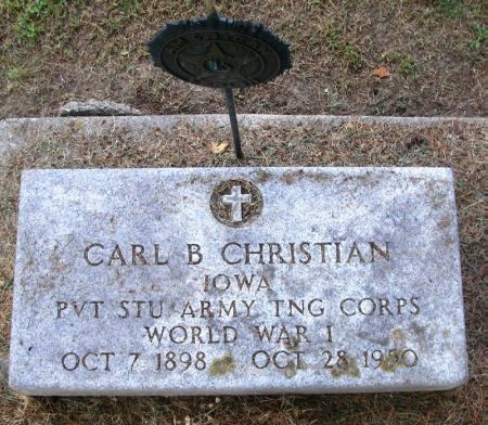 CHRISTIAN, CARL B. - Winneshiek County, Iowa | CARL B. CHRISTIAN 