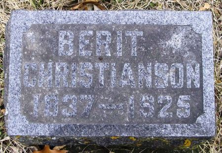 CHRISTIANSON, BERIT - Winneshiek County, Iowa | BERIT CHRISTIANSON 