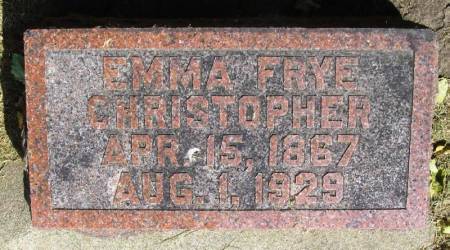 FRYE CHRISTOPHER, EMMA - Winneshiek County, Iowa | EMMA FRYE CHRISTOPHER 