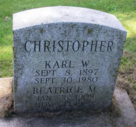 CHRISTOPHER, KARL W. - Winneshiek County, Iowa | KARL W. CHRISTOPHER 