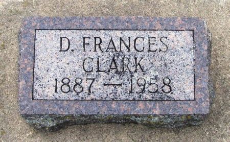 CLARK, D. FRANCES - Winneshiek County, Iowa | D. FRANCES CLARK 