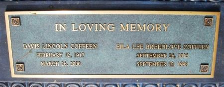 COFFEEN, EILA BREEDLOVE - Winneshiek County, Iowa | EILA BREEDLOVE COFFEEN 