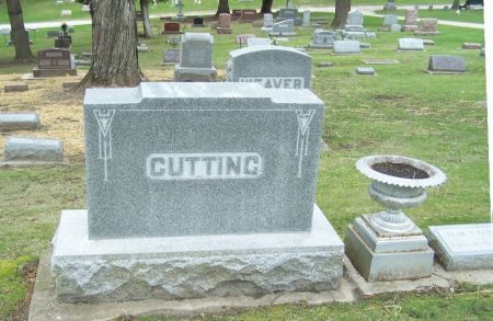 CUTTING, ELMER W. FAMILY STONE - Winneshiek County, Iowa | ELMER W. FAMILY STONE CUTTING 