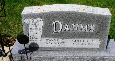 DAHMS, WAYNE C. - Winneshiek County, Iowa | WAYNE C. DAHMS 