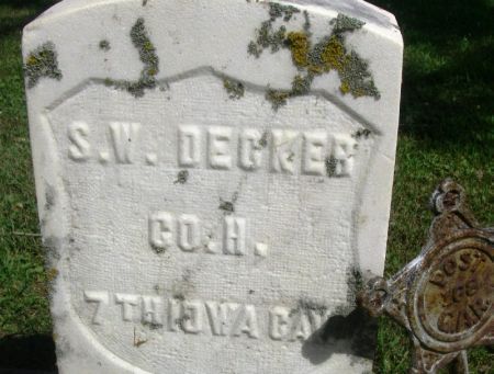 DECKER, S. W. - Winneshiek County, Iowa | S. W. DECKER 