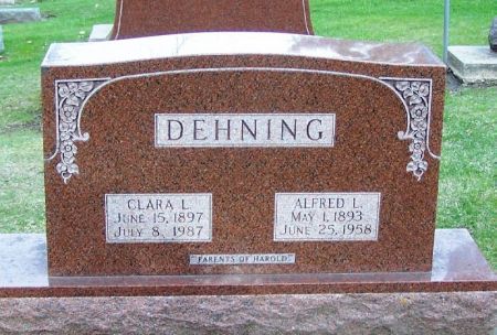 DEHNING, CLARA L. - Winneshiek County, Iowa | CLARA L. DEHNING 